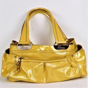 Yellow Perforated Women's Handbag